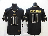 Nike Patriots 11 Julian Edelman Black Gold Throwback Vapor Untouchable Limited Jersey,baseball caps,new era cap wholesale,wholesale hats